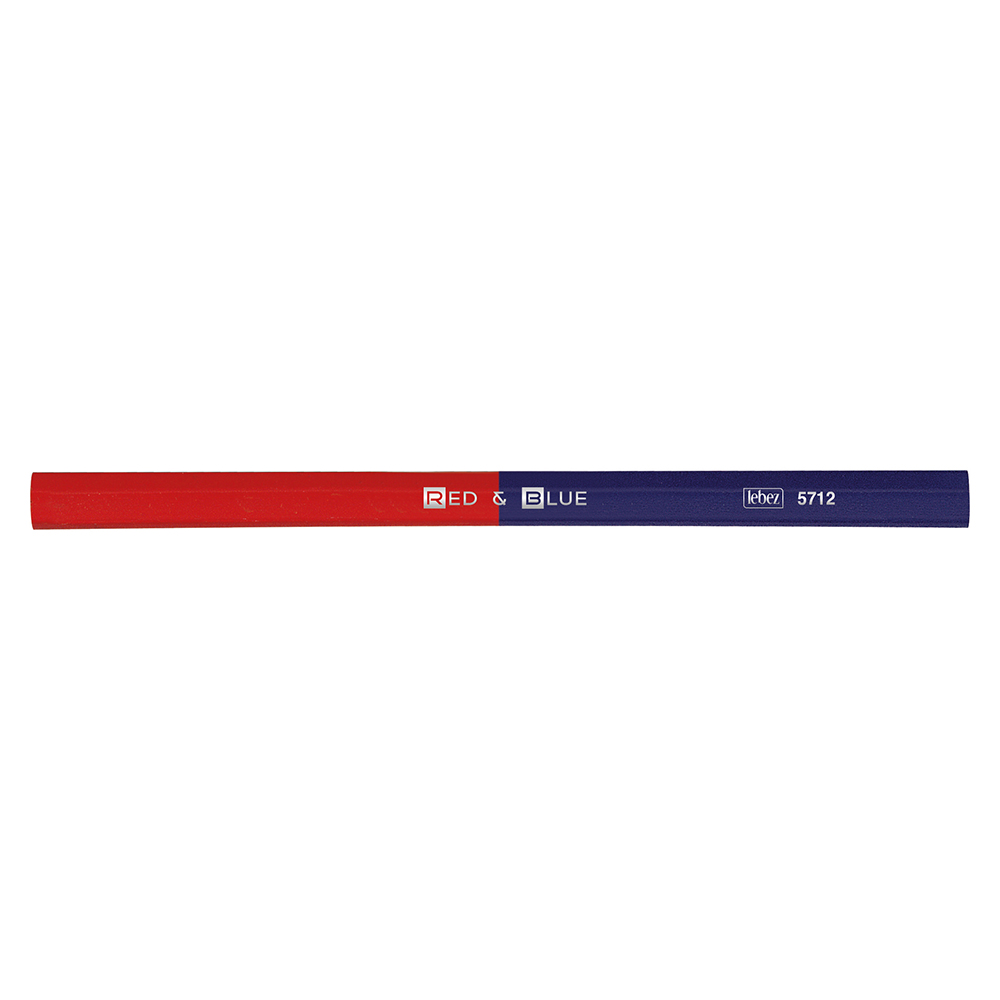 lebez-two-colour-pencil-matita-bicolore-rosso-blu-blister-2-pezzi image 1