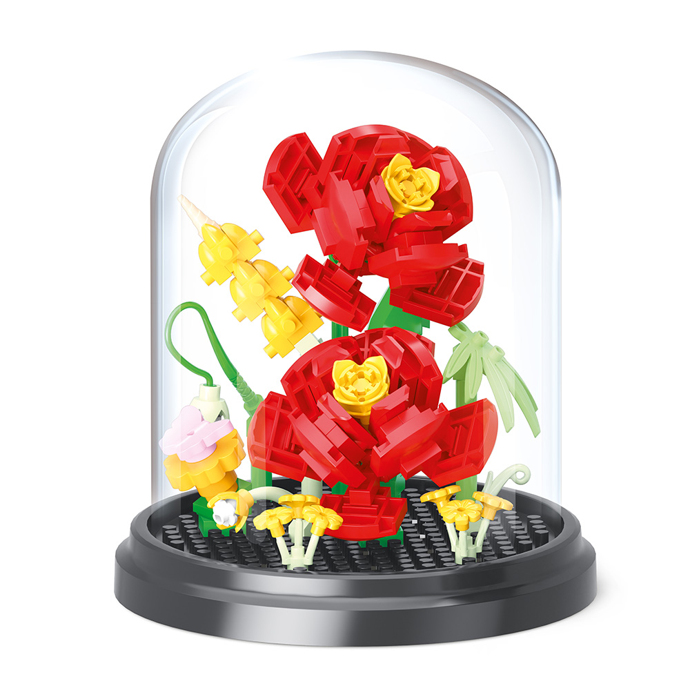 lebez-garden-mini-brick-set-costruzioni-fiori-con-vaso image 4