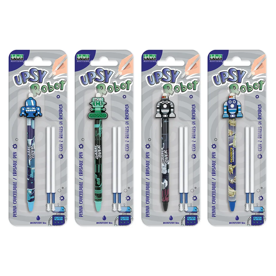 lebez-penna-cancellabile-upsy-robot-2-refill-blu image 1