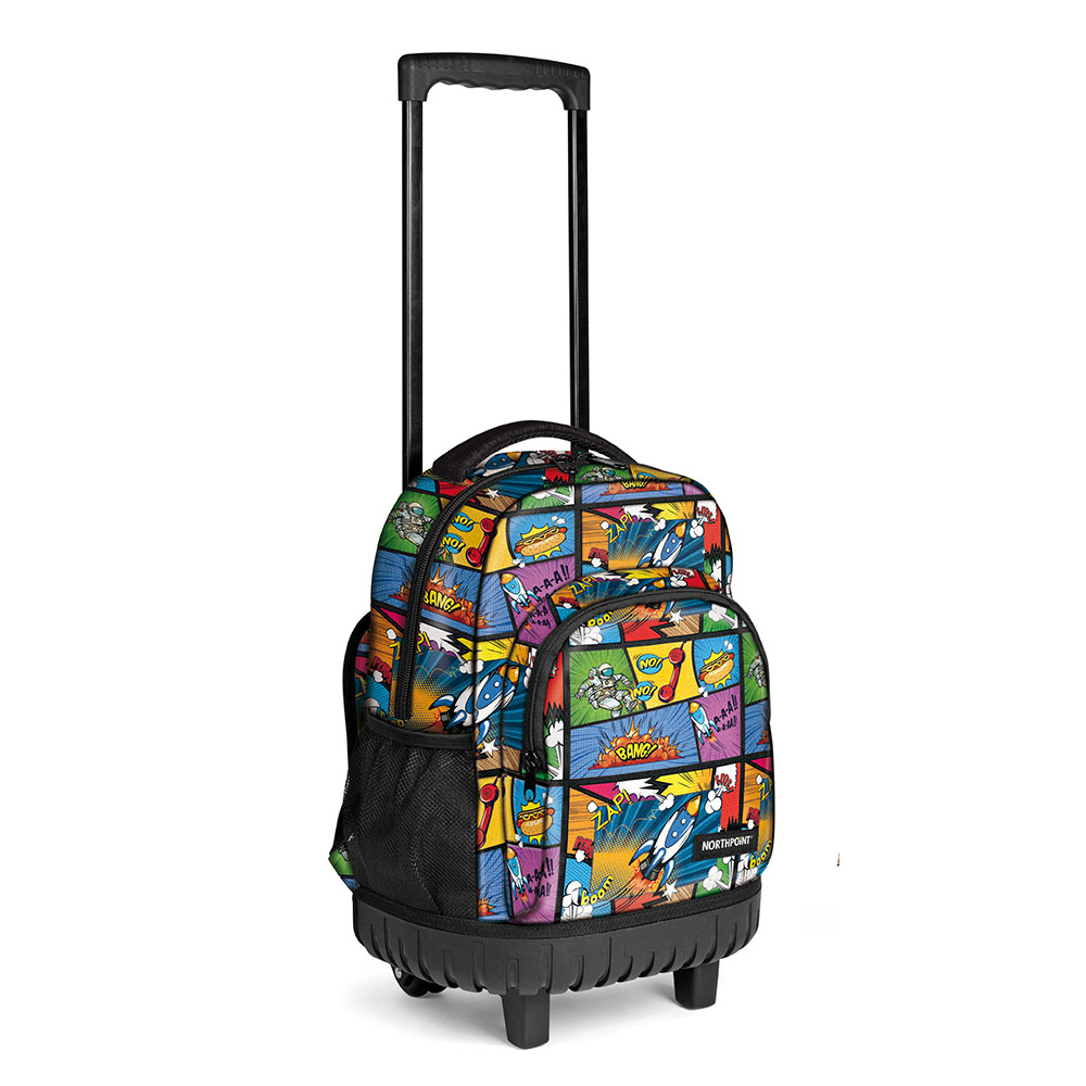 lebez-trolley-northpoint-fantasy-mix-trolley-scuola-con-manico-estraibile image 2