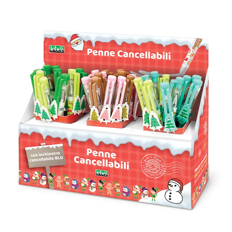 lebez-penna-cancellabile-natalizia-con-cappuccio-5-soggetti image 1