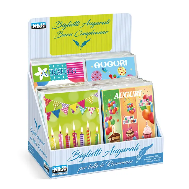 lebez-biglietti-compleanno-glitter-con-busta-per-feste-lounge image 1