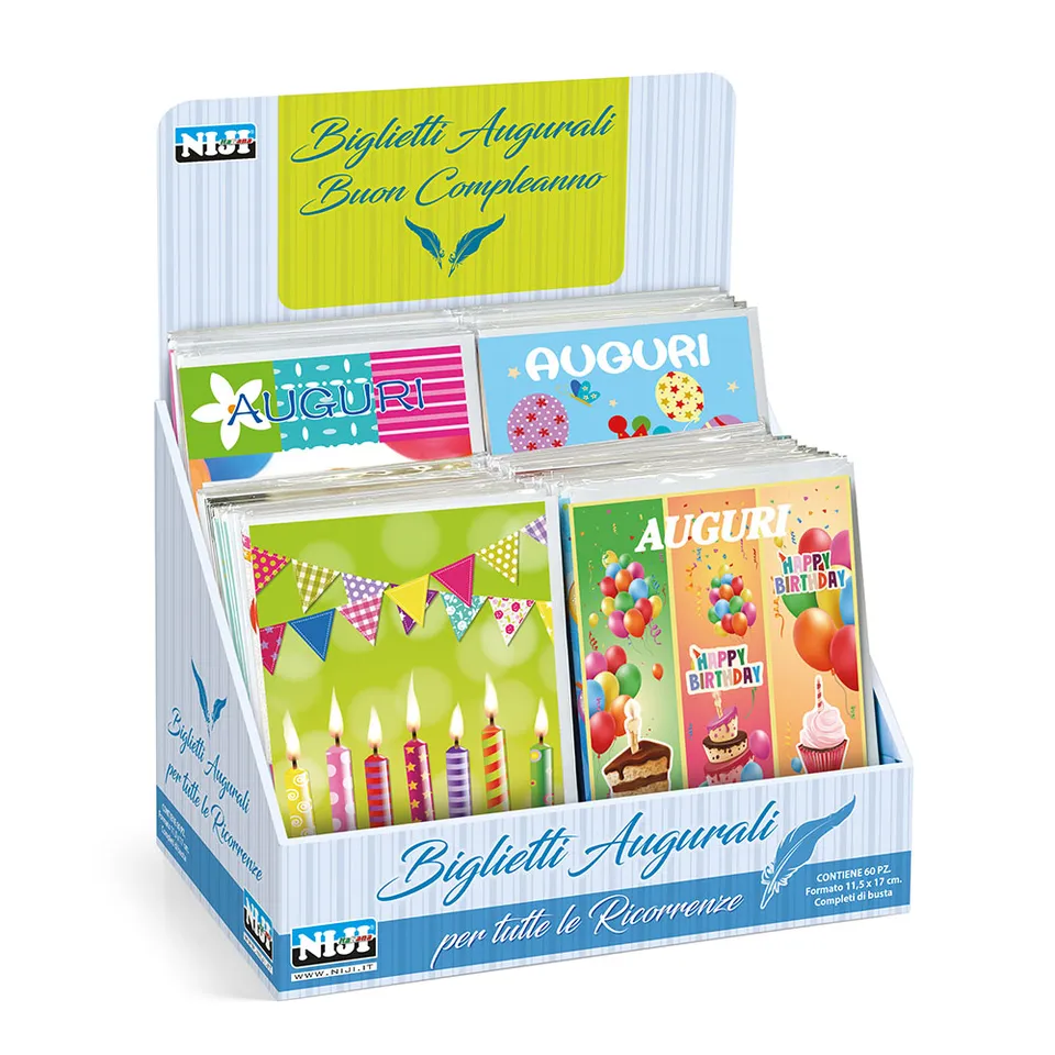 lebez-biglietti-compleanno-glitter-con-busta-per-feste-lounge image 1