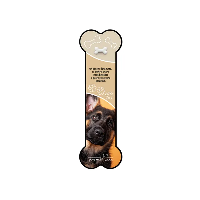 lebez-segnalibro-i-love-my-dog-in-cartoncino-con-charms image 1