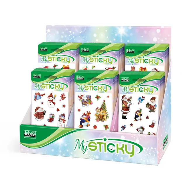 lebez-stickers-natalizi-glitterati-rossi image 1