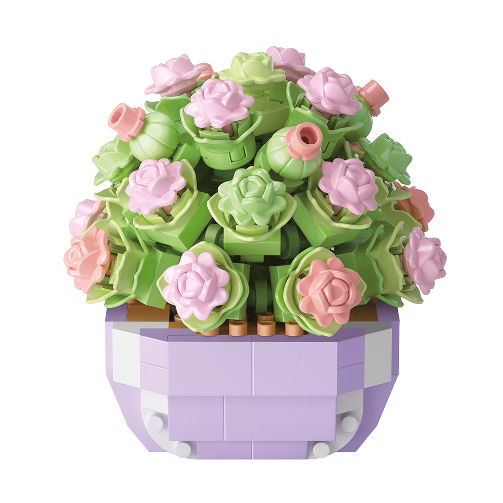 lebez-mini-brick-garden-set-costruzioni-piante-grasse-con-vaso image 2