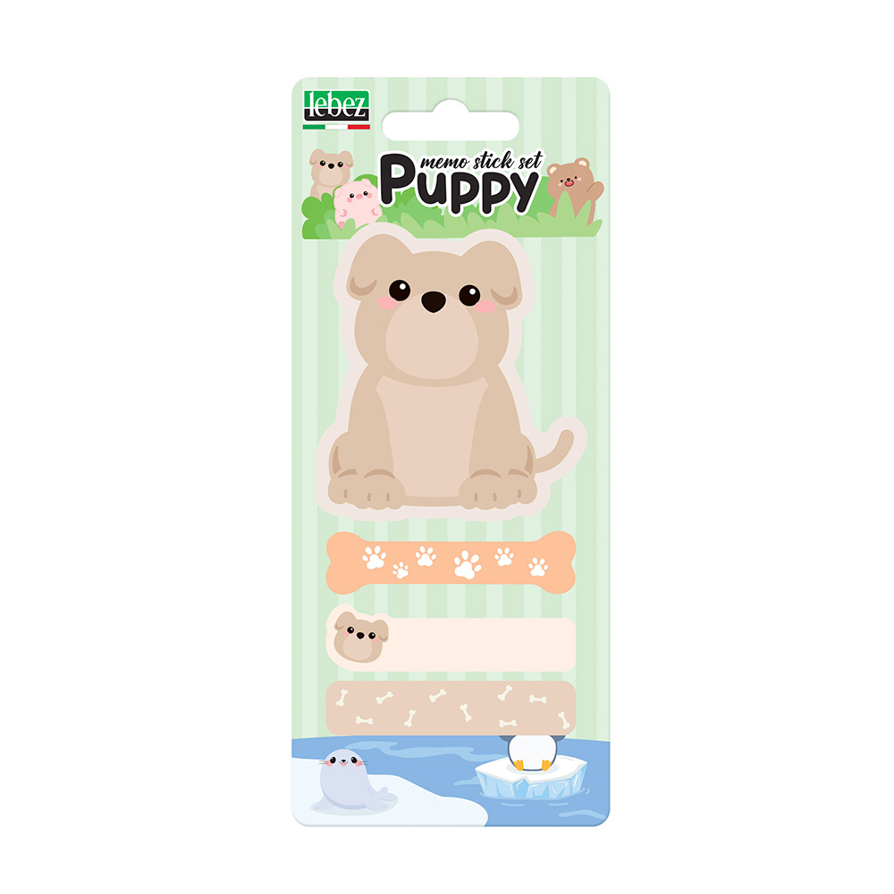 lebez-puppy-set-memostick-20pz-60-segnalibri-6-fantasie image 3