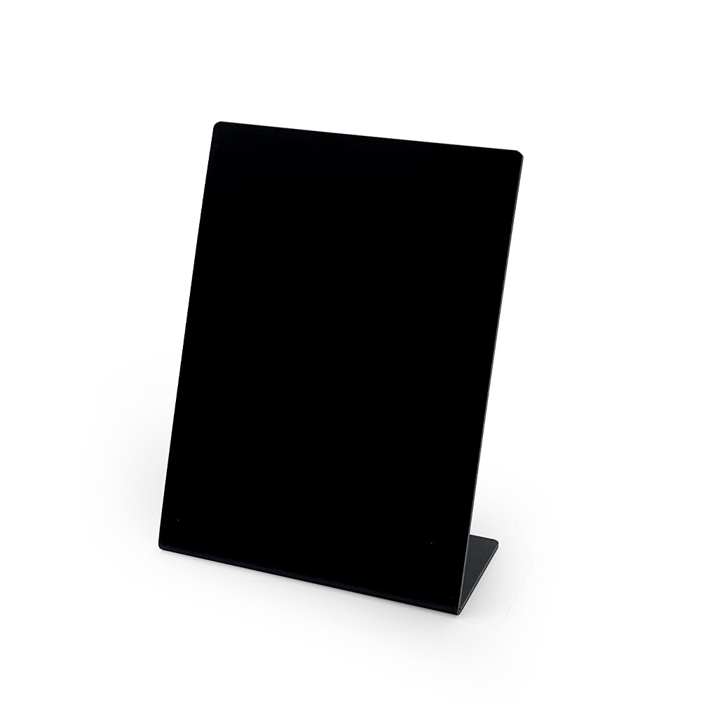 lebez-stand-base-l-nero-2-mm-scrivibile-con-gessetto-espositore-da-tavolo image 4