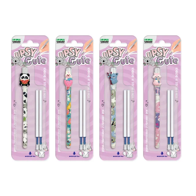 lebez-upsycute-penna-cancellabile-blu-2-refill image 1