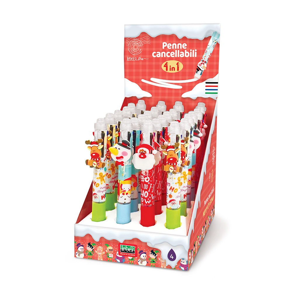 lebez-penna-cancellabile-christmas-4-in-1-con-inserto-3d image 1