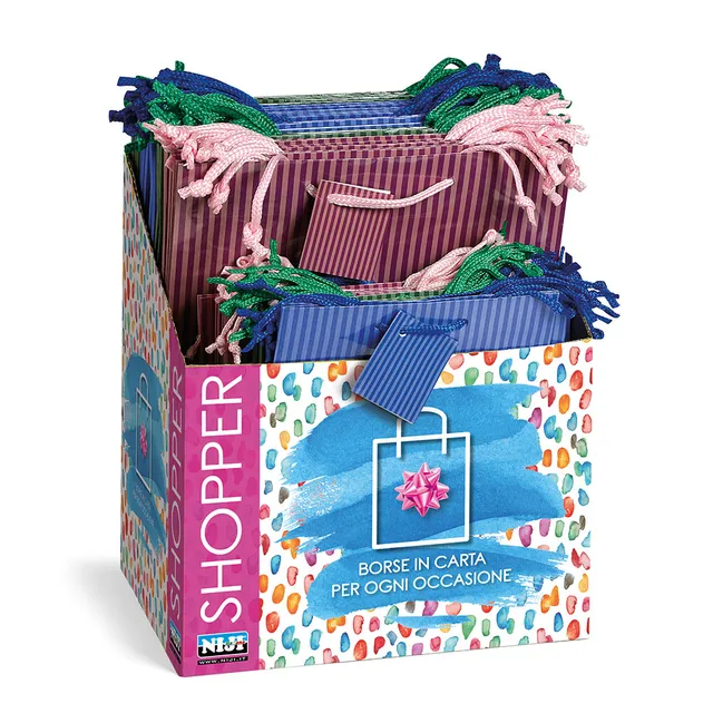lebez-espositore-shopper-kraft-a-righe-80-shopper-2-misure image 1