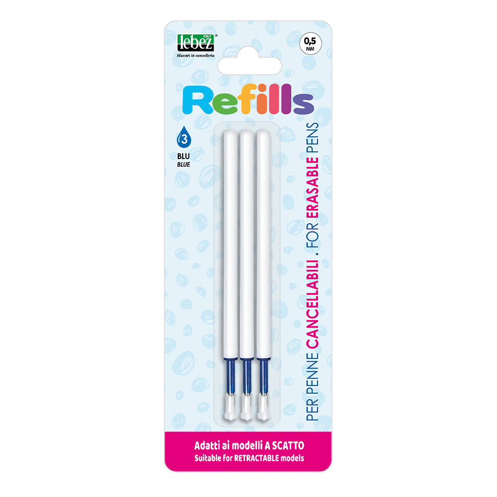 lebez-refill-inchiostro-blu-cancellabile-per-penne-a-scatto-blister-3-pezzi image 1