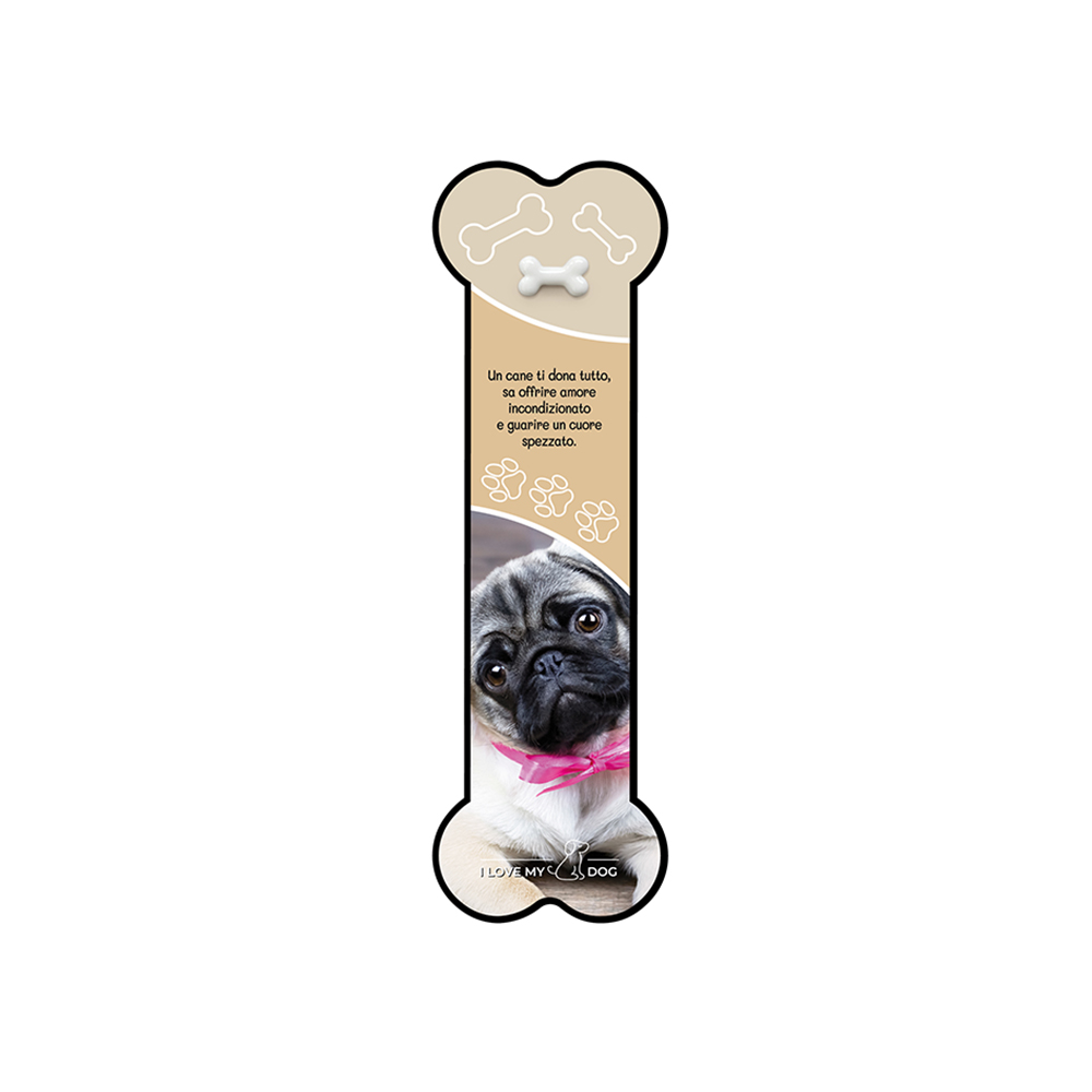 lebez-segnalibro-i-love-my-dog-in-cartoncino-con-charms image 2