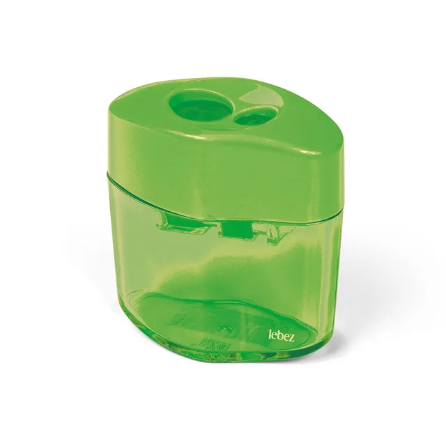 lebez-temperamatite-2-fori-con-contenitore-in-plastica image 1