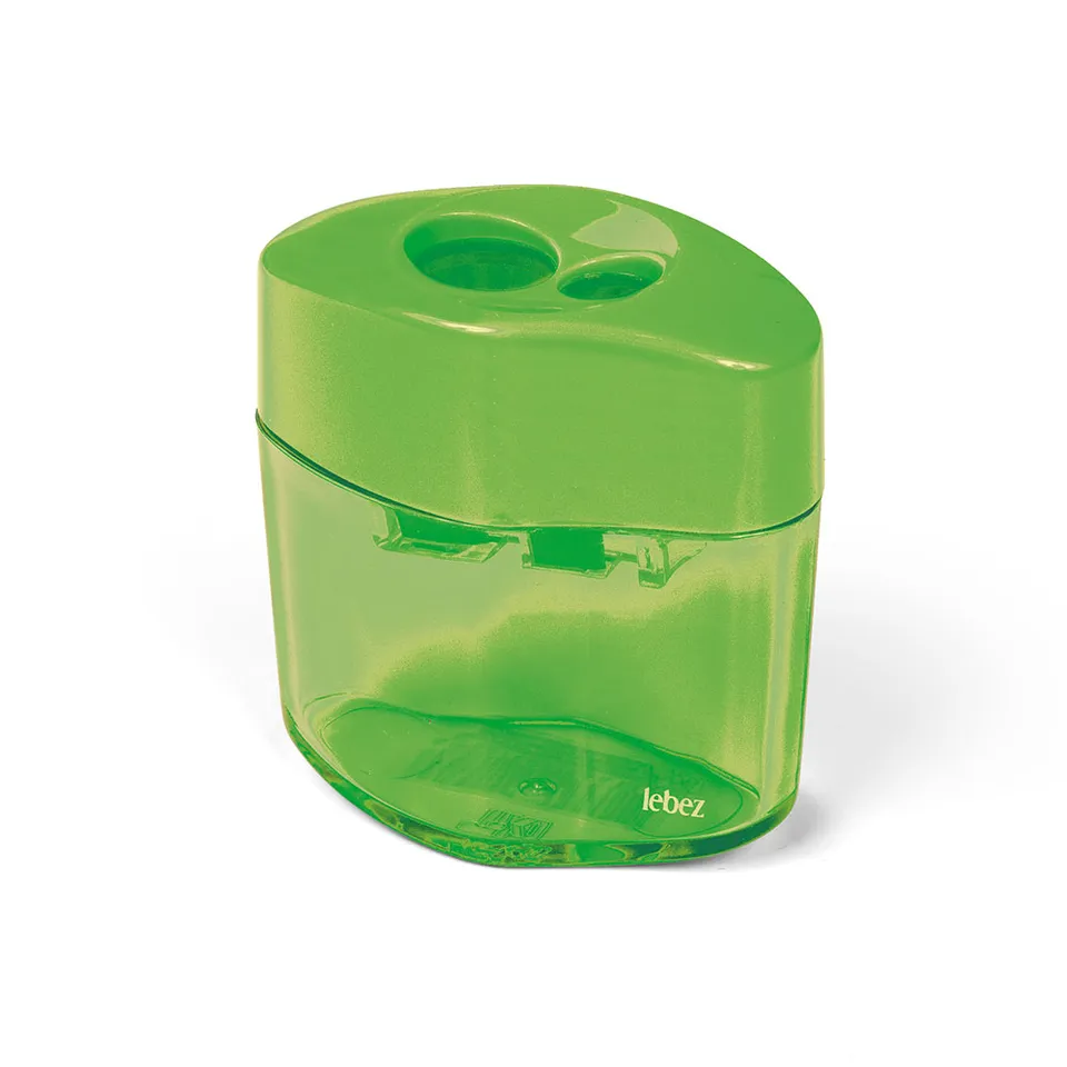 lebez-temperamatite-2-fori-con-contenitore-in-plastica image 1