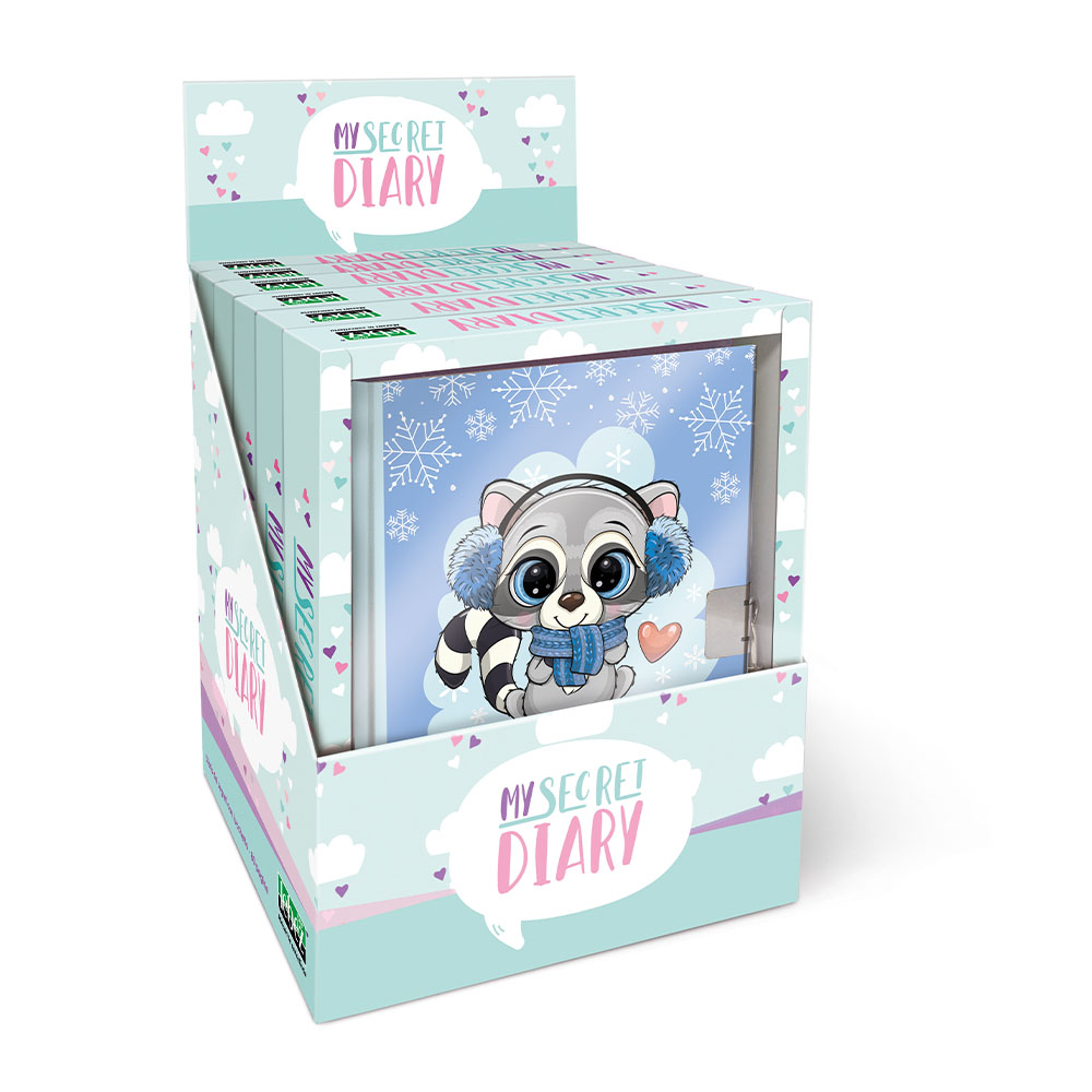 lebez-diario-dei-segreti-sweet-winter-80-pagine-con-lucchetto-display-6-pz image 2