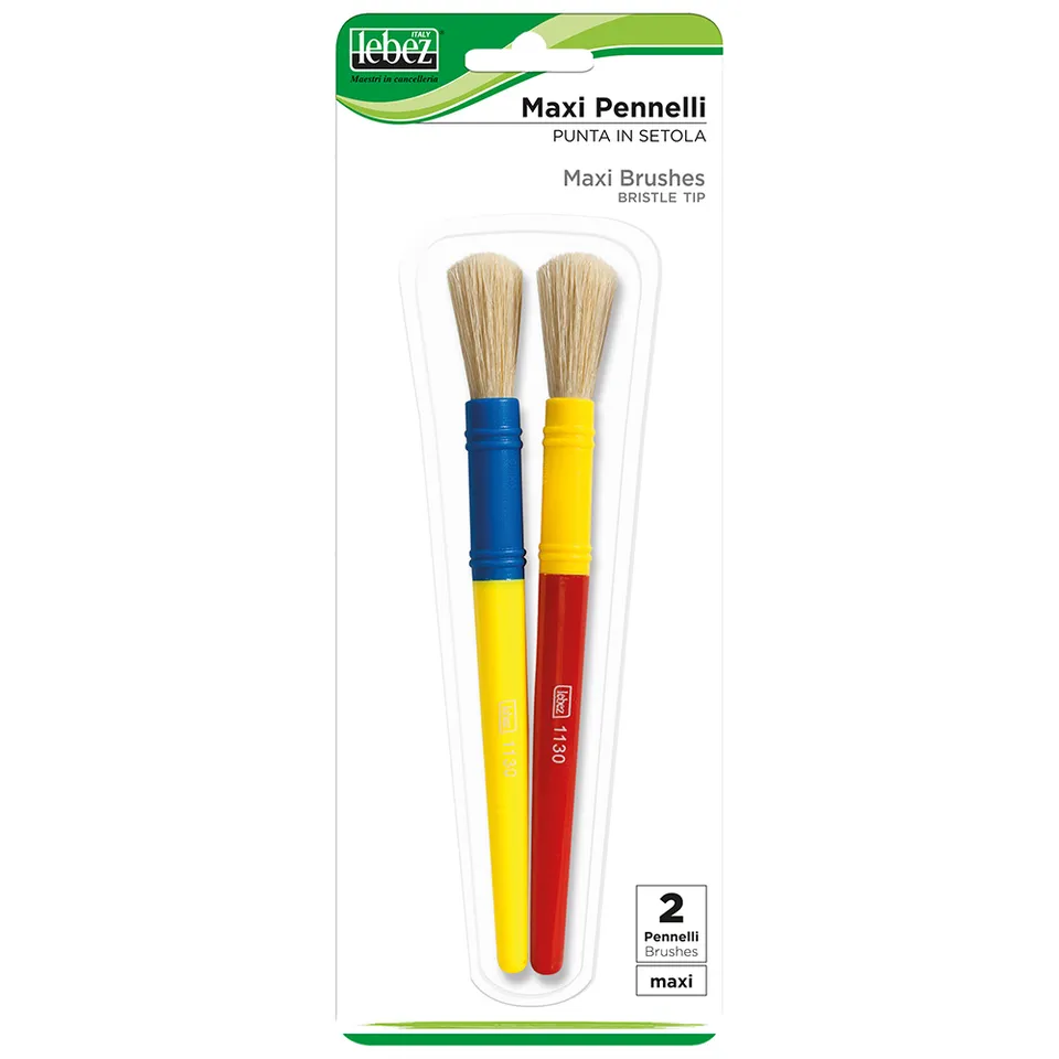 lebez-pennello-in-pura-setola-maxi-blister-2-pezzi image 1