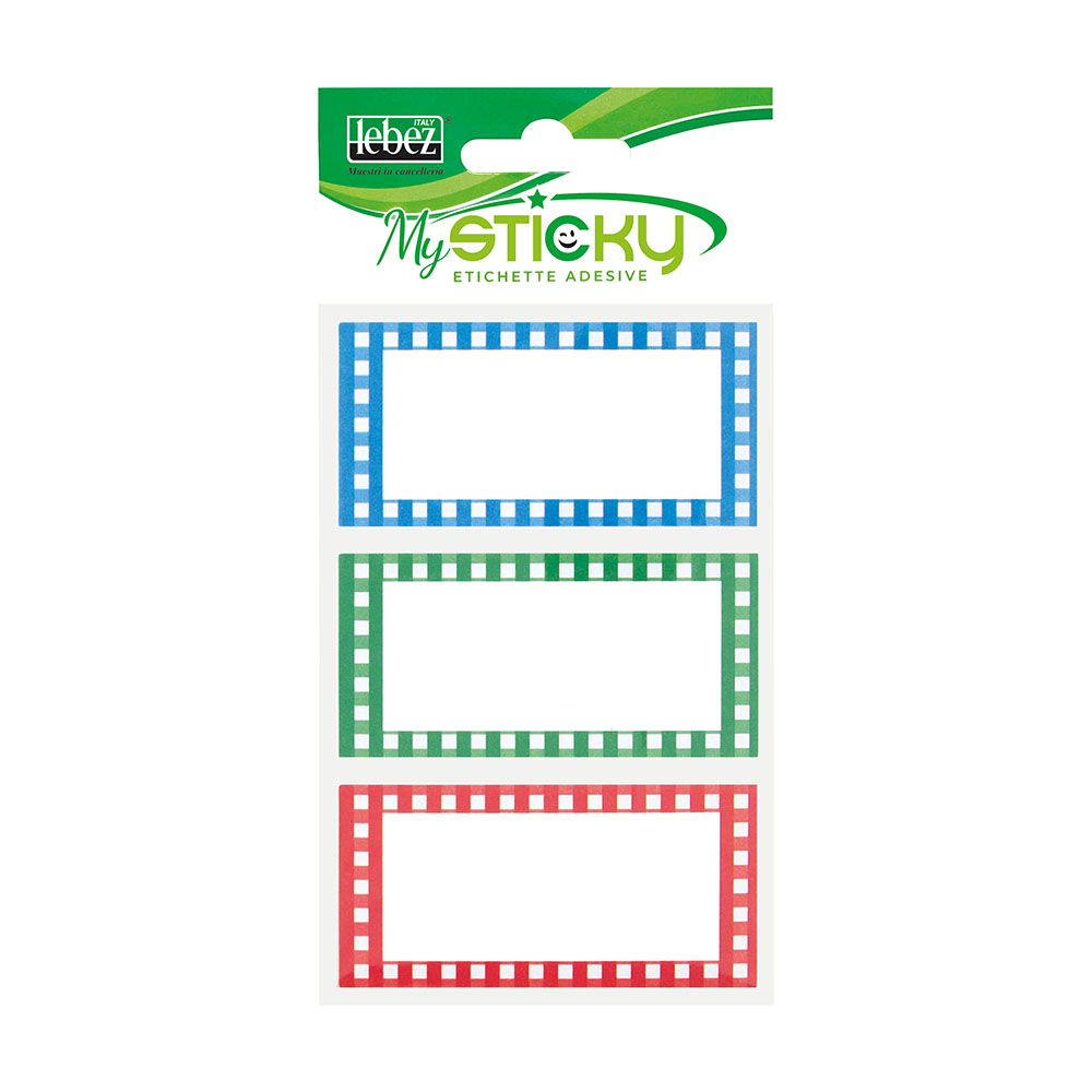 lebez-etichette-adesive-bordo-quadrettato-7-x-3-5-cm-busta-da-18-pezzi image 1