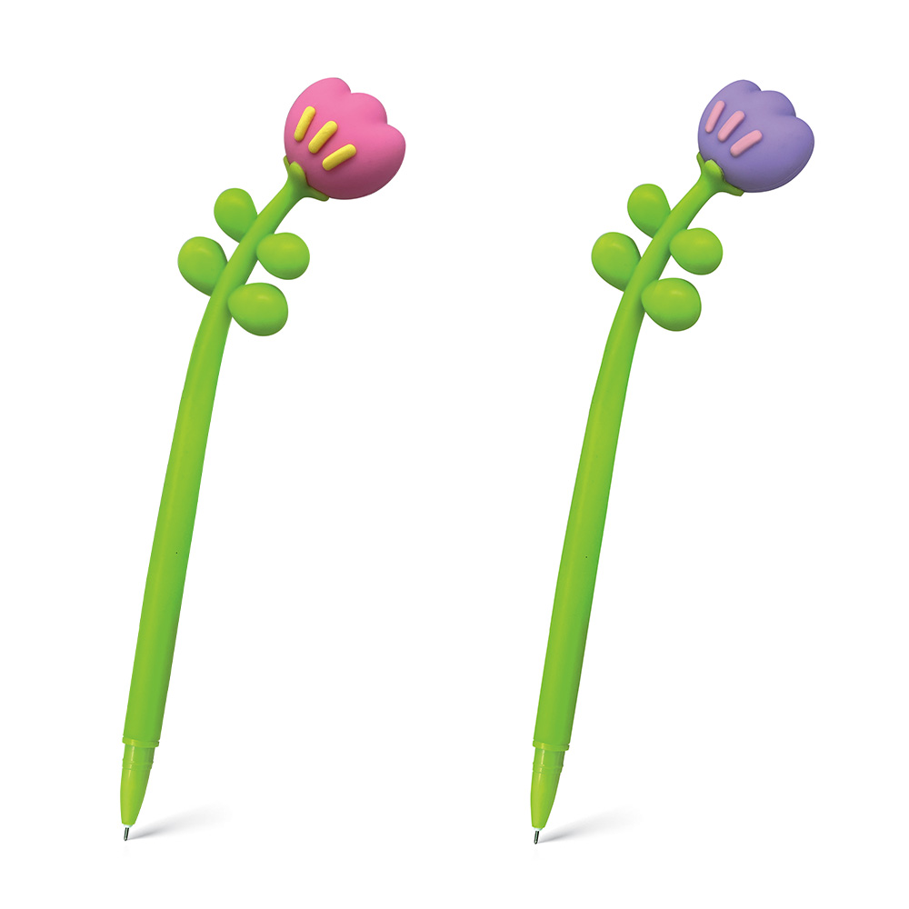 lebez-flexi-pen-tulip-penna-con-tappo-e-top-fiore-silicone image 2