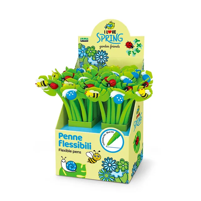 lebez-garden-friends-flexy-pen-penna-snodabile-3-soggetti image 1