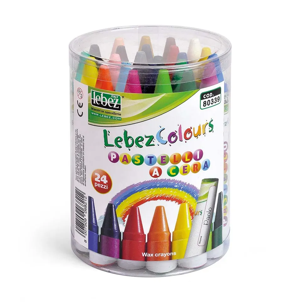 lebez-pastelli-a-cera-jumbo-barattolo-24-pezzi image 1