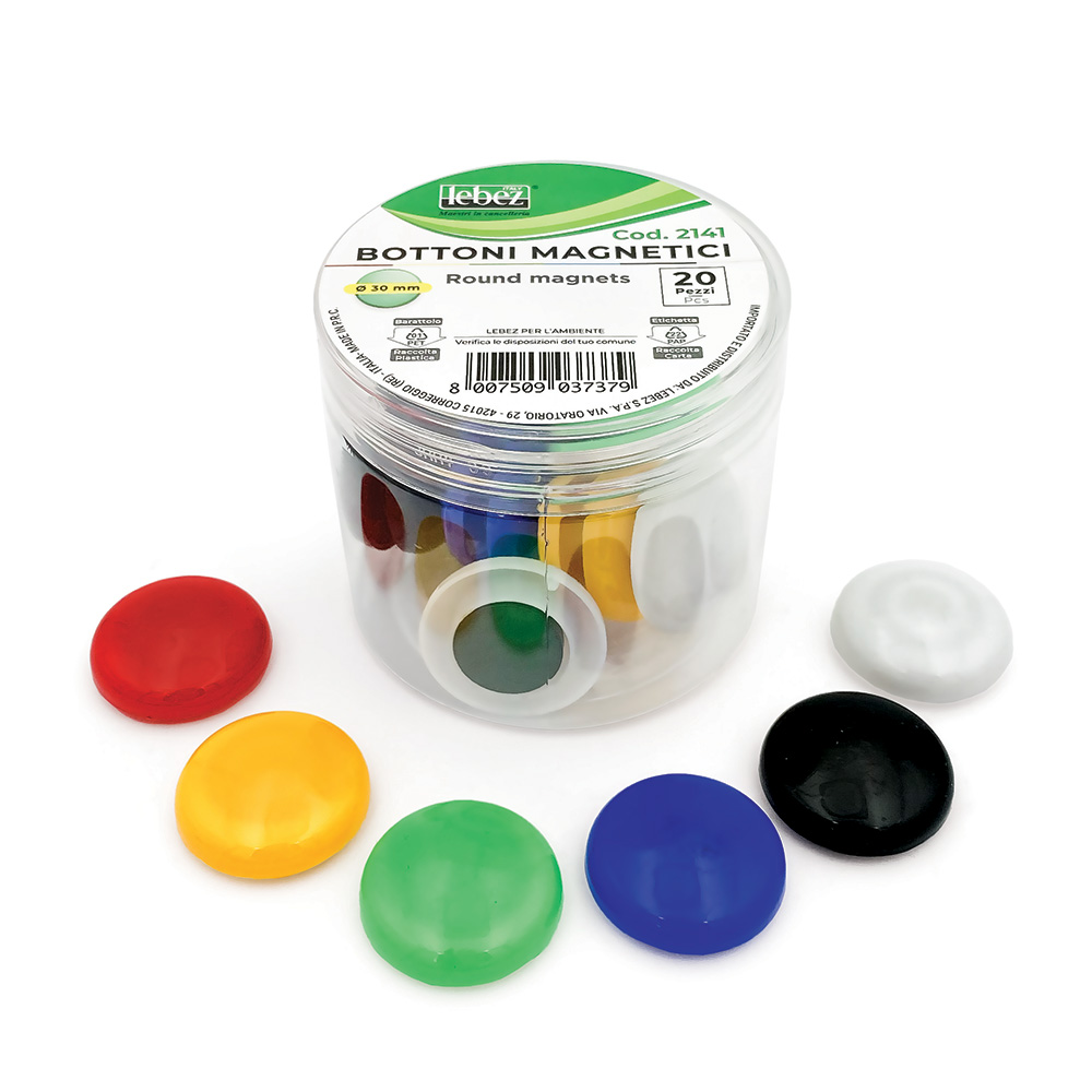 lebez-magnetic-buttons-40-mm-barattolo-10-calamite image 2