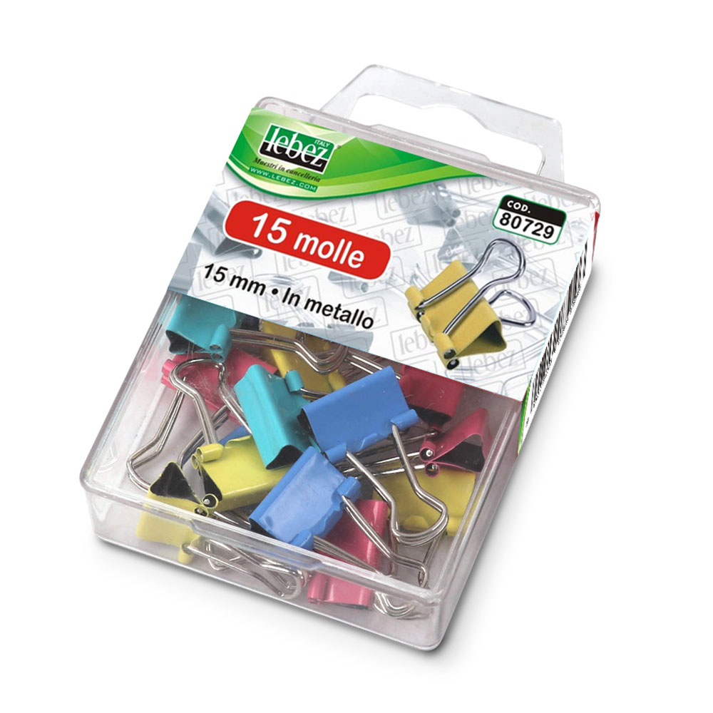 lebez-mollette-binder-colorate-metallo-15-mm-15pz image 2