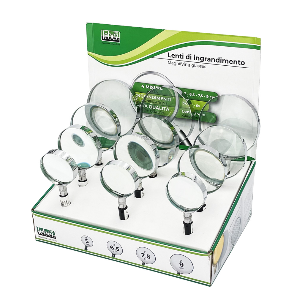 lebez-lenti-di-ingrandimento-assortite-espositore-12-pezzi image 1