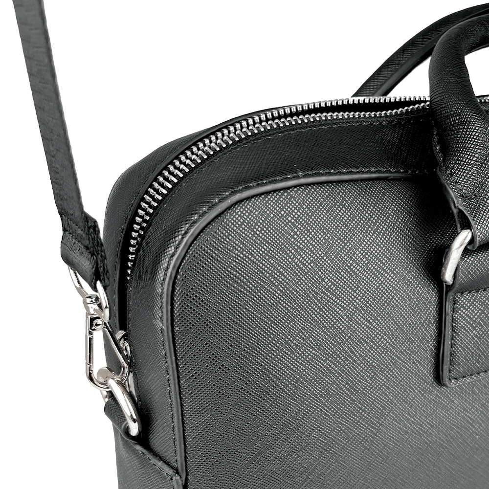 lebez-cartella-identity-black-in-ecopelle-32x29x7-5-cm image 4