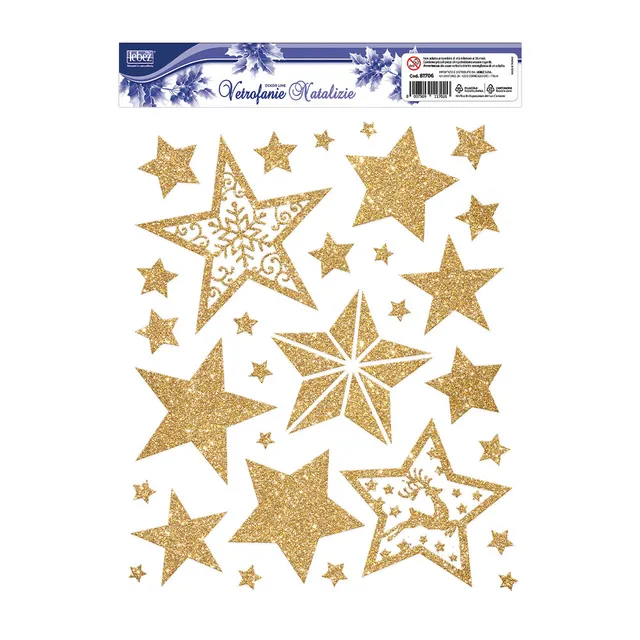 lebez-vetrofanie-natalizie-glitterate-foglio-30x37-cm image 1