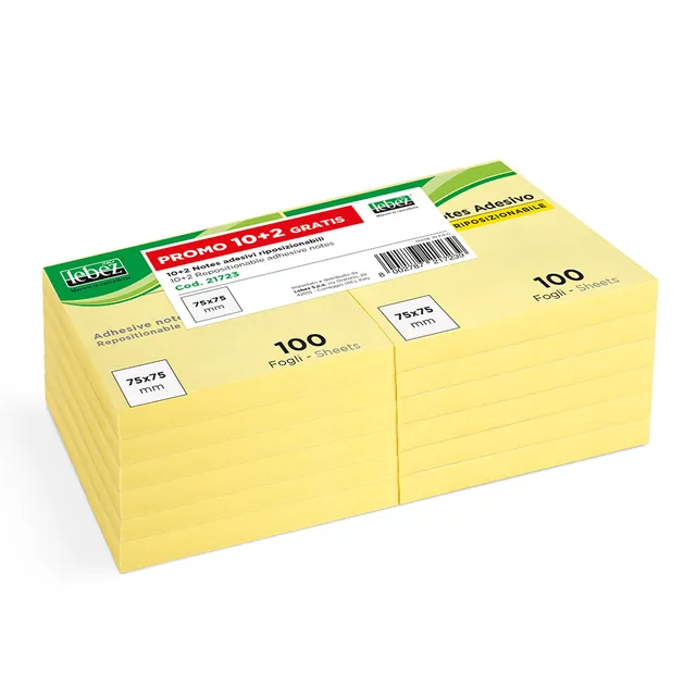 lebez-sticky-notes-125x75-mm-set-10-2-blocchi-da-100-fogli image 1