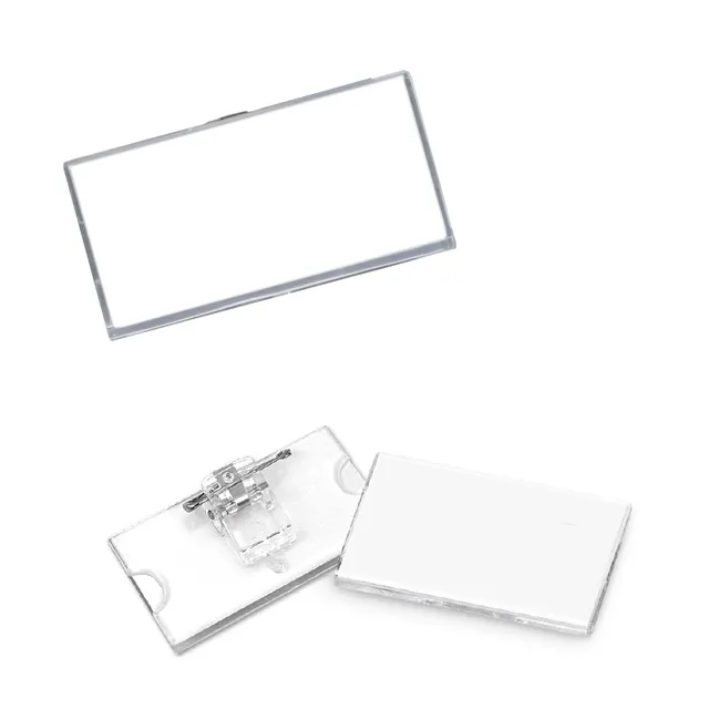 lebez-portabadge-in-acrilico-con-clip-65x30-mm-confezione-24-pezzi image 1