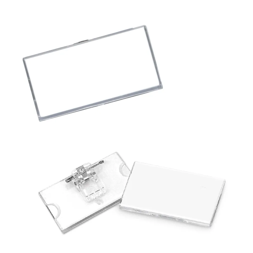 lebez-portabadge-in-acrilico-con-clip-65x30-mm-confezione-24-pezzi image 1