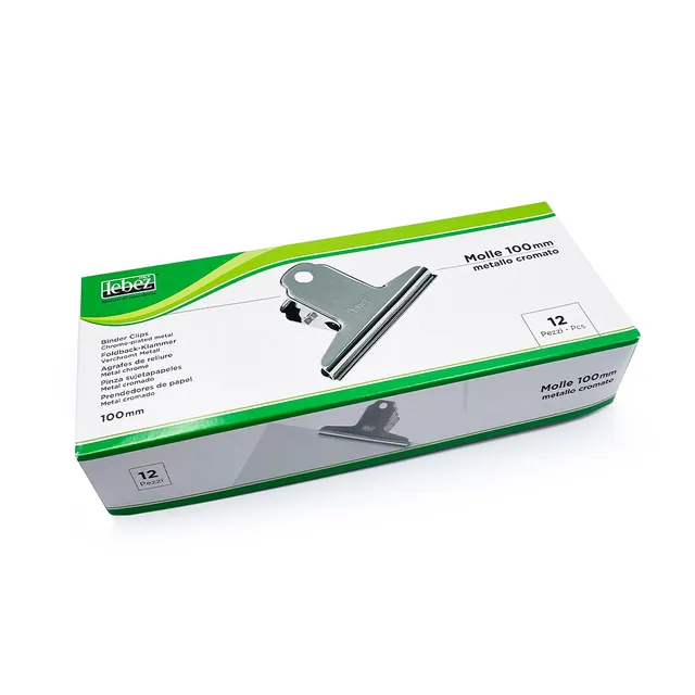 lebez-morsetti-fermacarte-in-metallo-cromato-140-mm-box-da-12-pezzi image 1