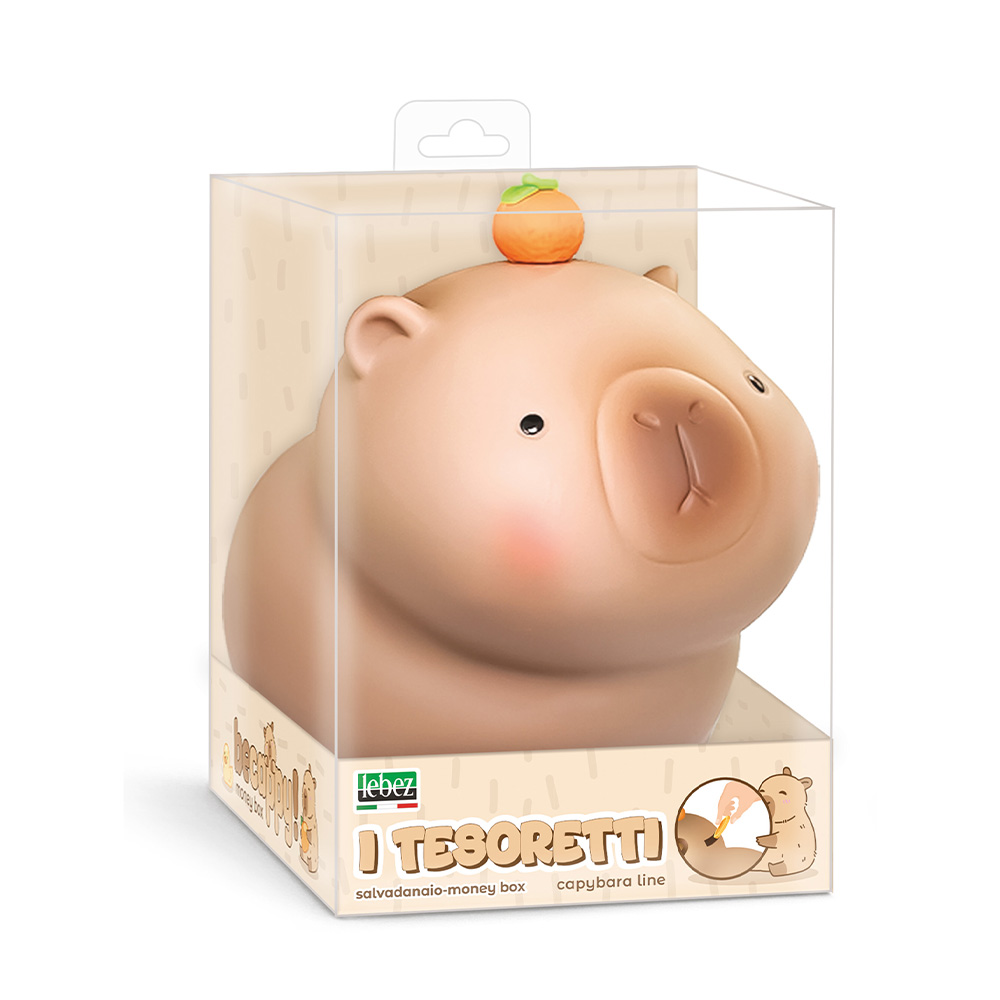 lebez-i-tesoretti-becappy-salvadanaio-capibara-pvc image 2