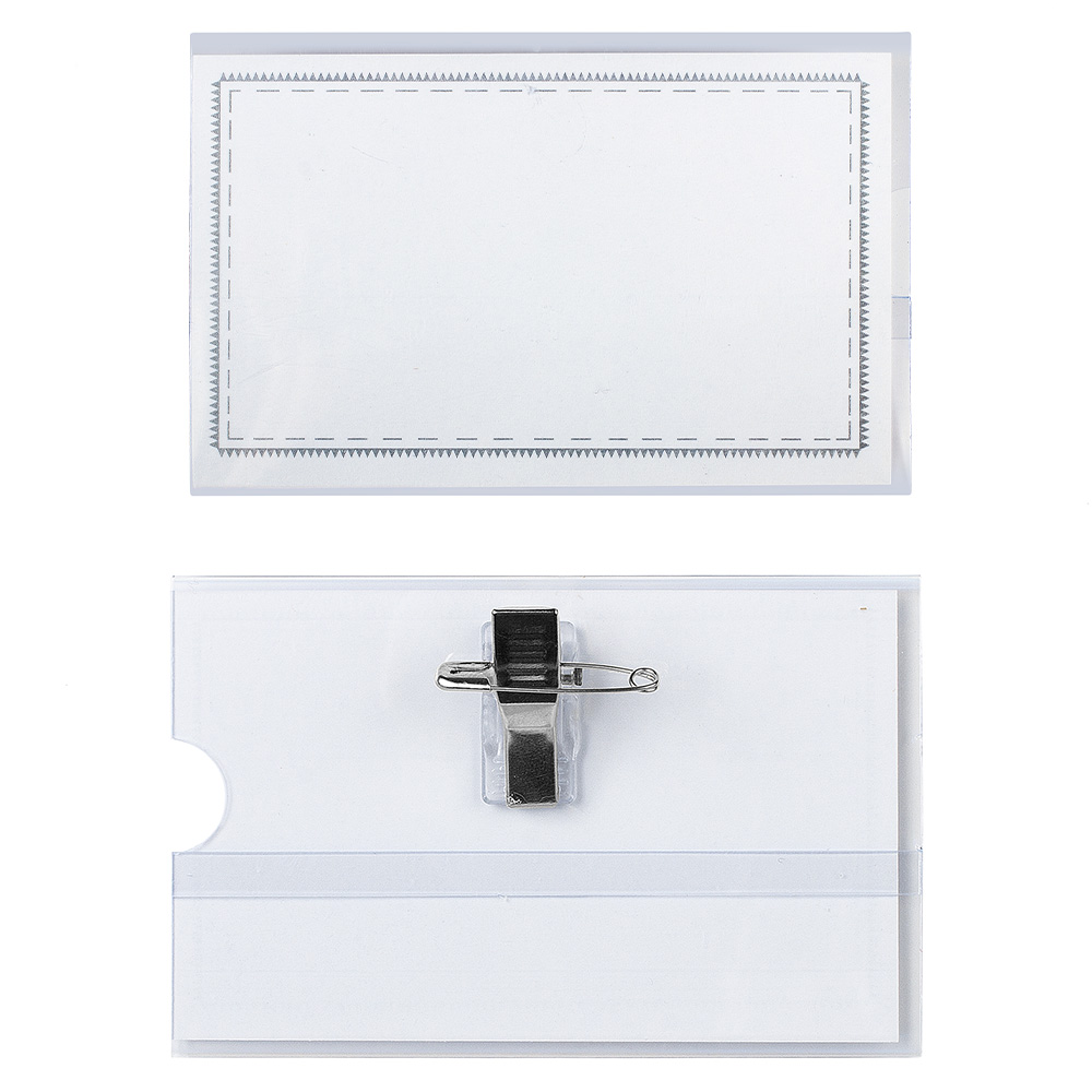 lebez-portabadge-90-x-55-mm-con-clip-confezione-24-pezzi image 1