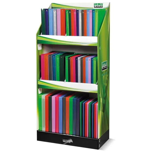 lebez-politech-espositore-raccoglitori-108-pezzi-assortiti image 1