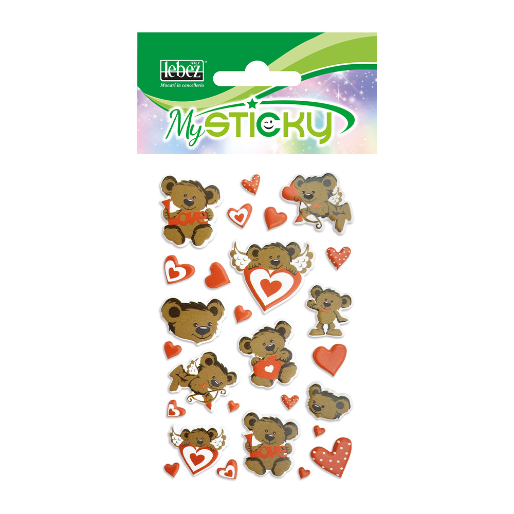 lebez-stickers-cuori-gommato-rilievo-display-48-buste-6-disegni-assortiti image 7