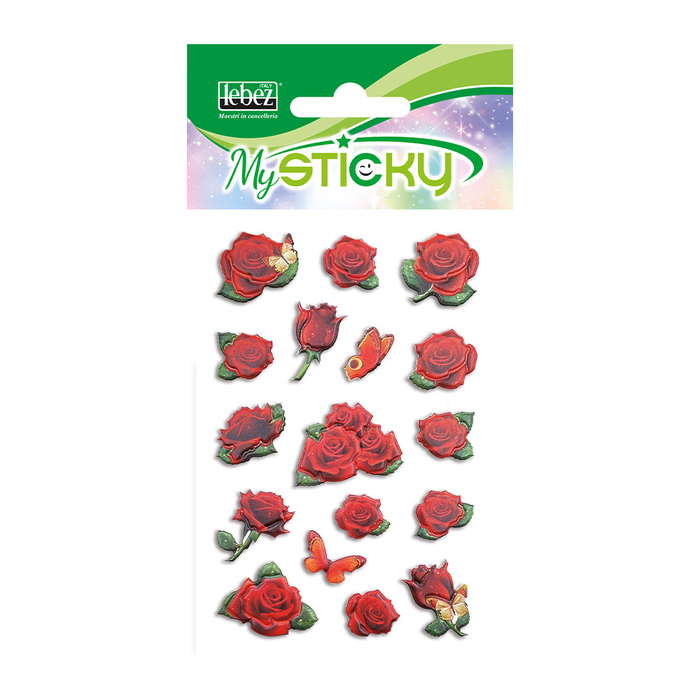 lebez-espositore-stickers-fiori-stickers-adesivi-gommati-3d-48-buste image 4