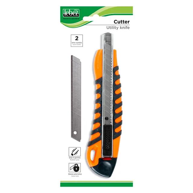 lebez-cutter-9-mm-manico-gomma-2-lame-blister image 1