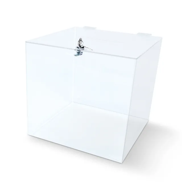 lebez-urna-in-acrilico-25x25x25-cm-per-suggerimenti-e-votazioni image 1