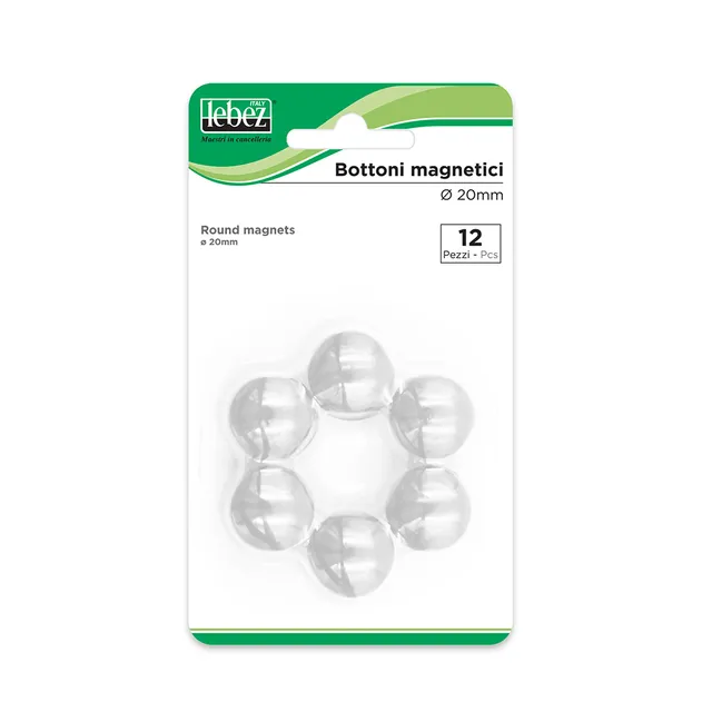 lebez-bottoni-magnetici-colorati-20-mm-blister-12-pezzi image 1