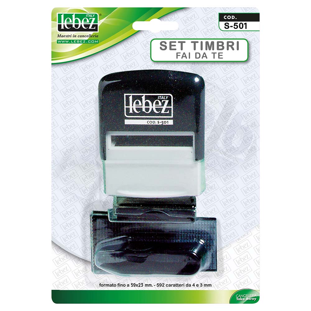 lebez-set-timbro-fai-da-te-blister-59x23-mm image 1