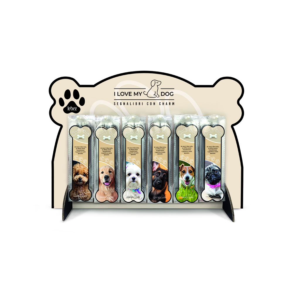 lebez-segnalibro-i-love-my-dog-in-cartoncino-con-charms image 7