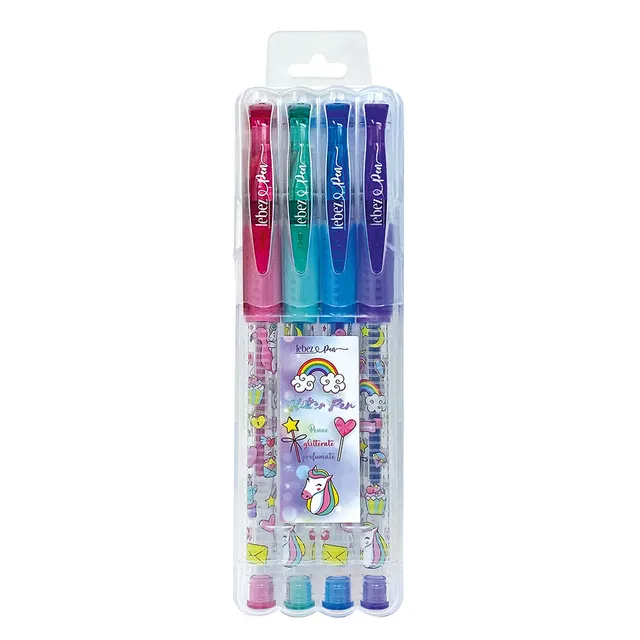 lebez-penna-gel-pets-glitter-profumata-set-4-pezzi image 1