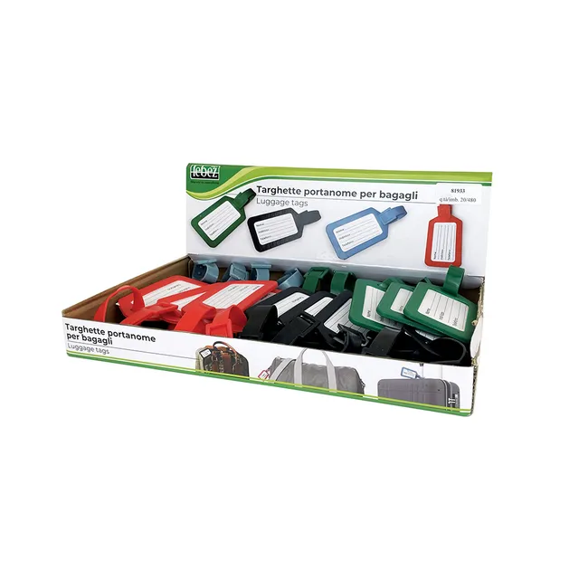 lebez-targhette-portanome-per-bagagli-in-plastica-morbida-20-pezzi-4-colori image 1