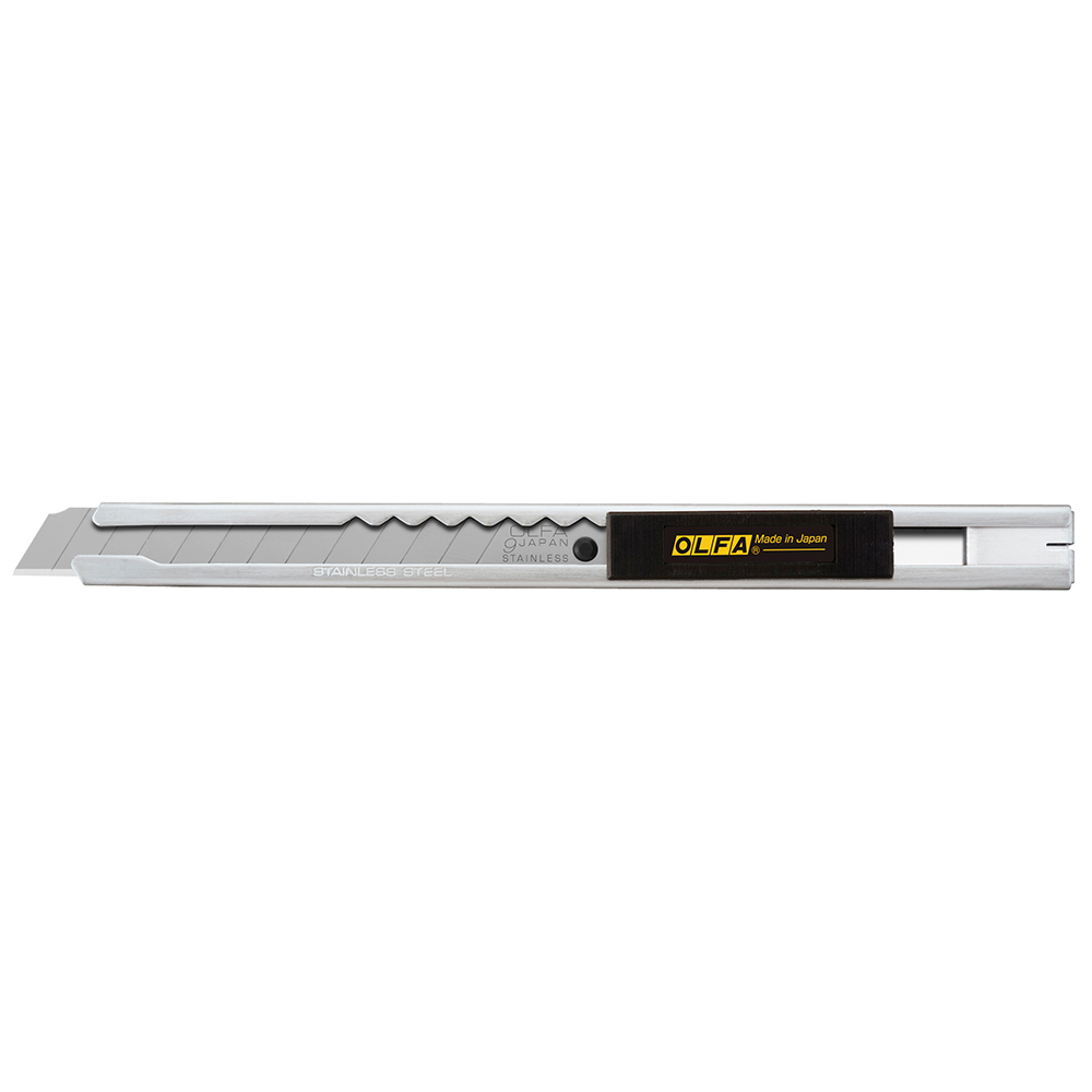 olfa-cutter-acciaio-inox-lama-9-mm-con-2-lame-di-ricambio image 2