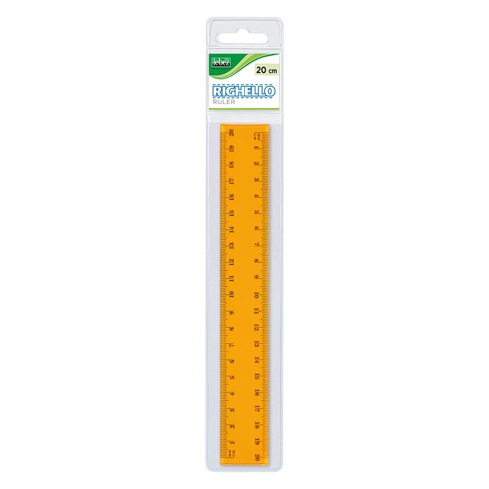 lebez-righello-20-cm-in-plastica-trasparente-in-blister image 1