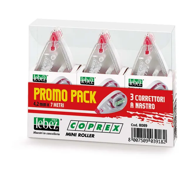 lebez-coprex-mini-correttore-a-nastro-4-2mm-x-7m-box-3-pezzi image 1