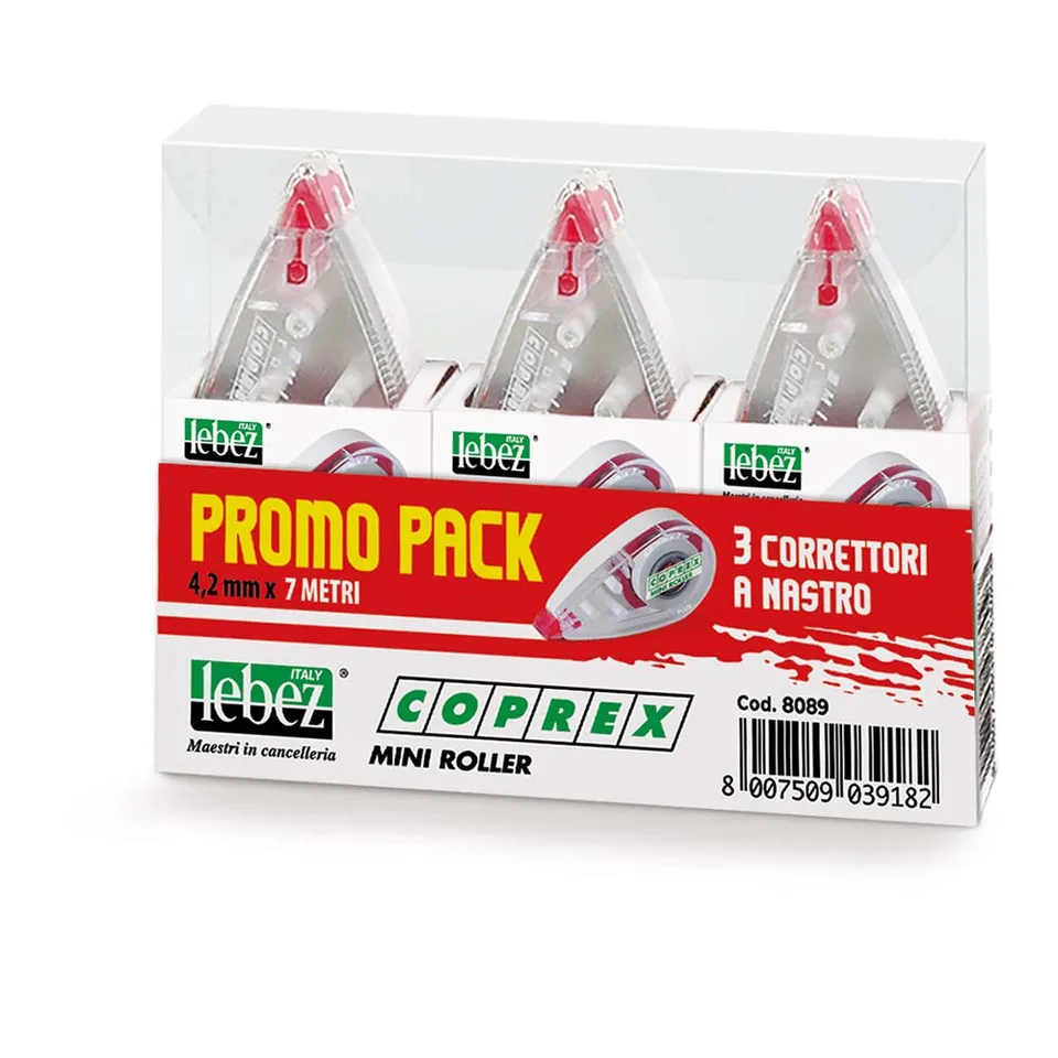 lebez-coprex-mini-correttore-a-nastro-4-2mm-x-7m-box-3-pezzi image 1